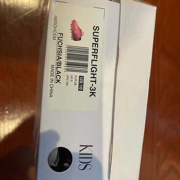 Dream pairs girl cleats, Brand New, size 10, black and pink in color. - Picture 7 of 9